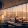 Modern clinic reception framing the foothills, illustrating healthcare digital marketing in Boise, Idaho.