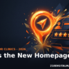 Map pin morphing into a profile card with five stars illustrating Google Business Profile healthcare local SEO in 2026