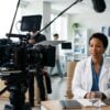 Physician filmed on a cinema camera for healthcare video SEO and AI search