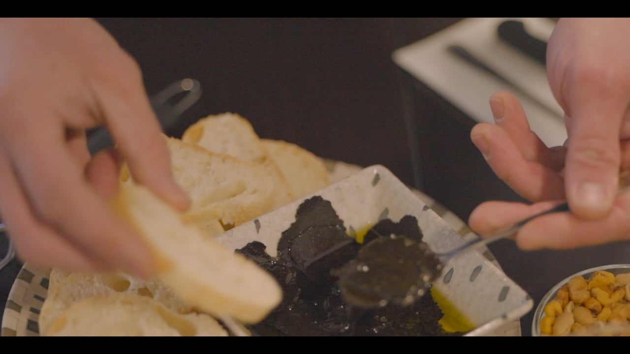 Fresh truffle shaved over a dish