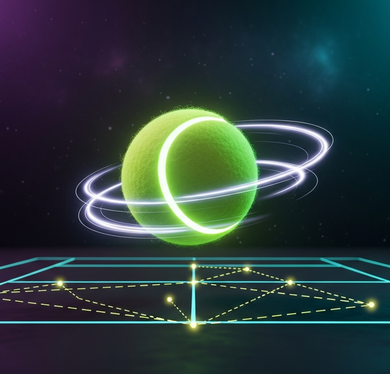Tennis Camp app: a glowing tennis ball above a court diagram of tennis and pickleball drills